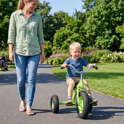 Kids Carbon Steel Bike 15 Inch Inflatable Tires