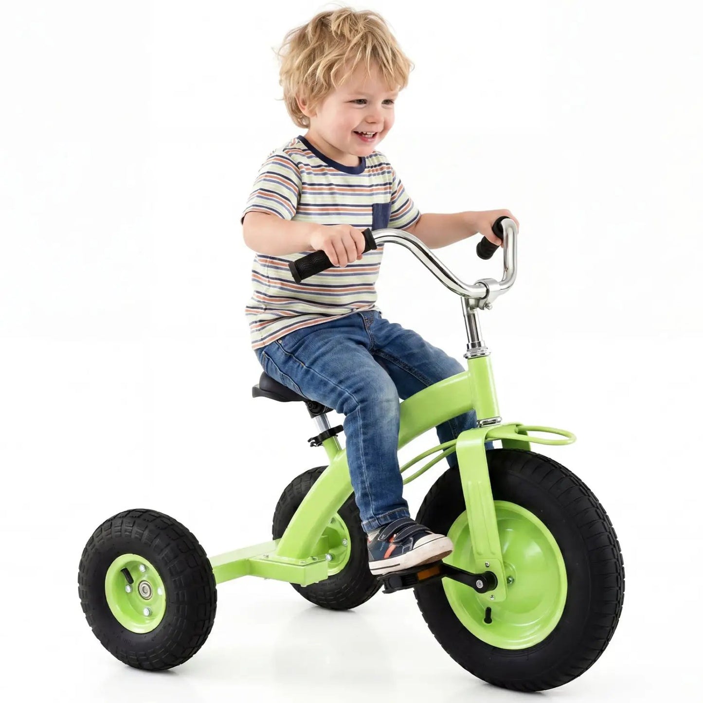 Kids Carbon Steel Bike 15 Inch Inflatable Tires