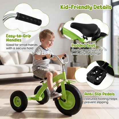 Kids Carbon Steel Bike 15 Inch Inflatable Tires