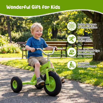 Kids Carbon Steel Bike 15 Inch Inflatable Tires