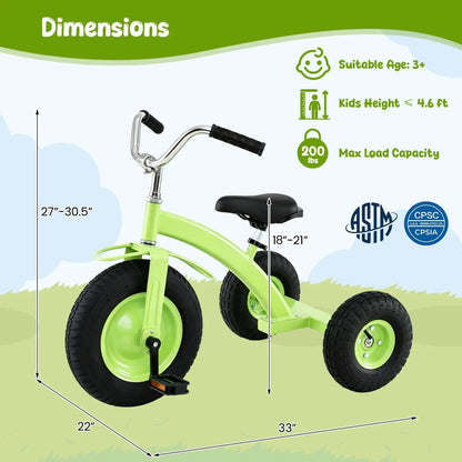 Kids Carbon Steel Bike 15 Inch Inflatable Tires
