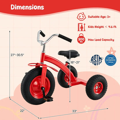 Kids Carbon Steel Bike 15 Inch Inflatable Tires