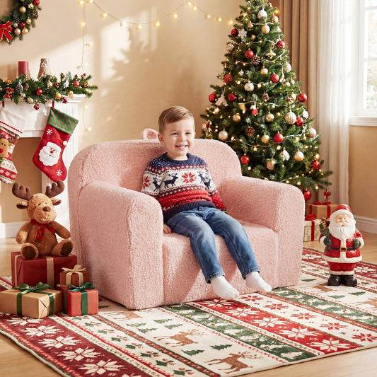 Kids Couch Portable Toddler Sofa with Anti-slip Base - Tampa Home & Garden Store