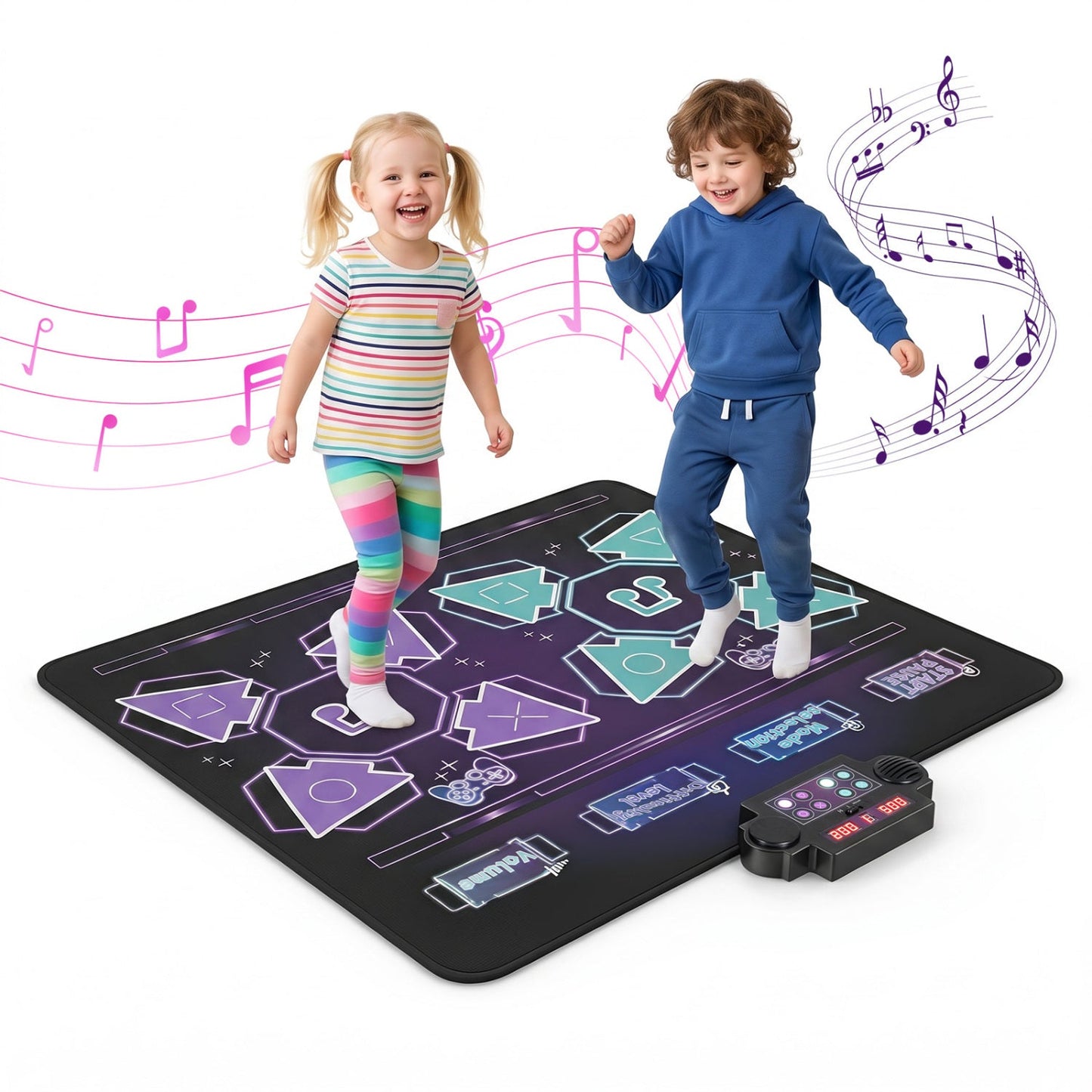 Electronic Kids Dance Mat by DirectDeals with LED lights and 8 songs on Tampa Home & Garden Store