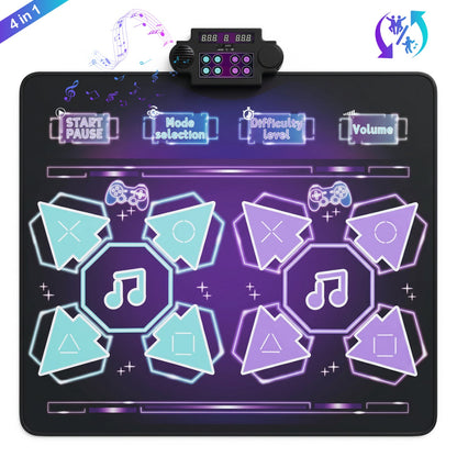Electronic Kids Dance Mat by DirectDeals with LED lights, 8 songs, 4-in-1 design on Tampa Home & Garden Store