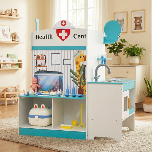 Kids Doctor Play Set with Adjustable Height Bar - Tampa Home & Garden Store