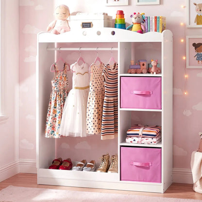 Kids Dress Up Storage with Full Length Mirror
