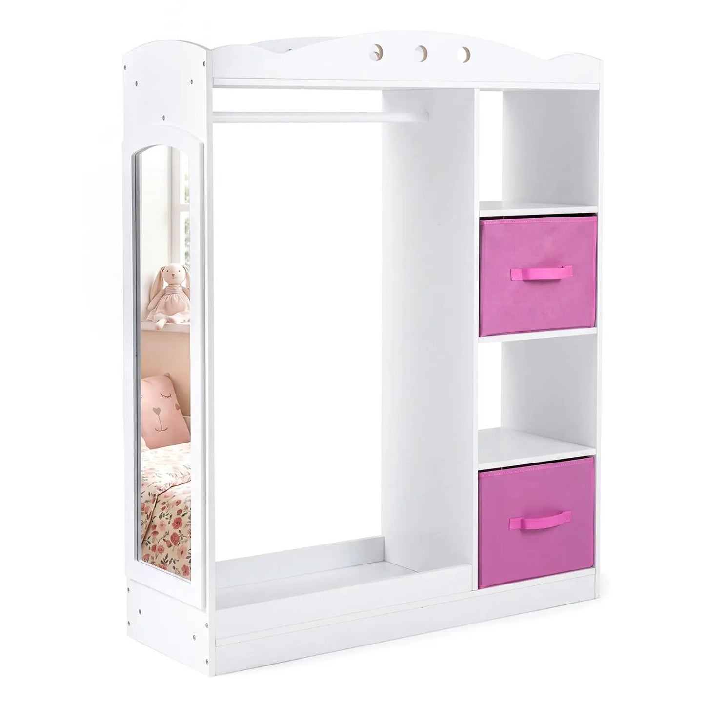 Kids Dress Up Storage with Full Length Mirror