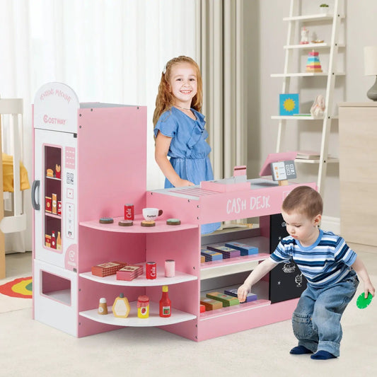 Pink kids grocery store playset with cash register and POS machine on Tampa Home & Garden Store