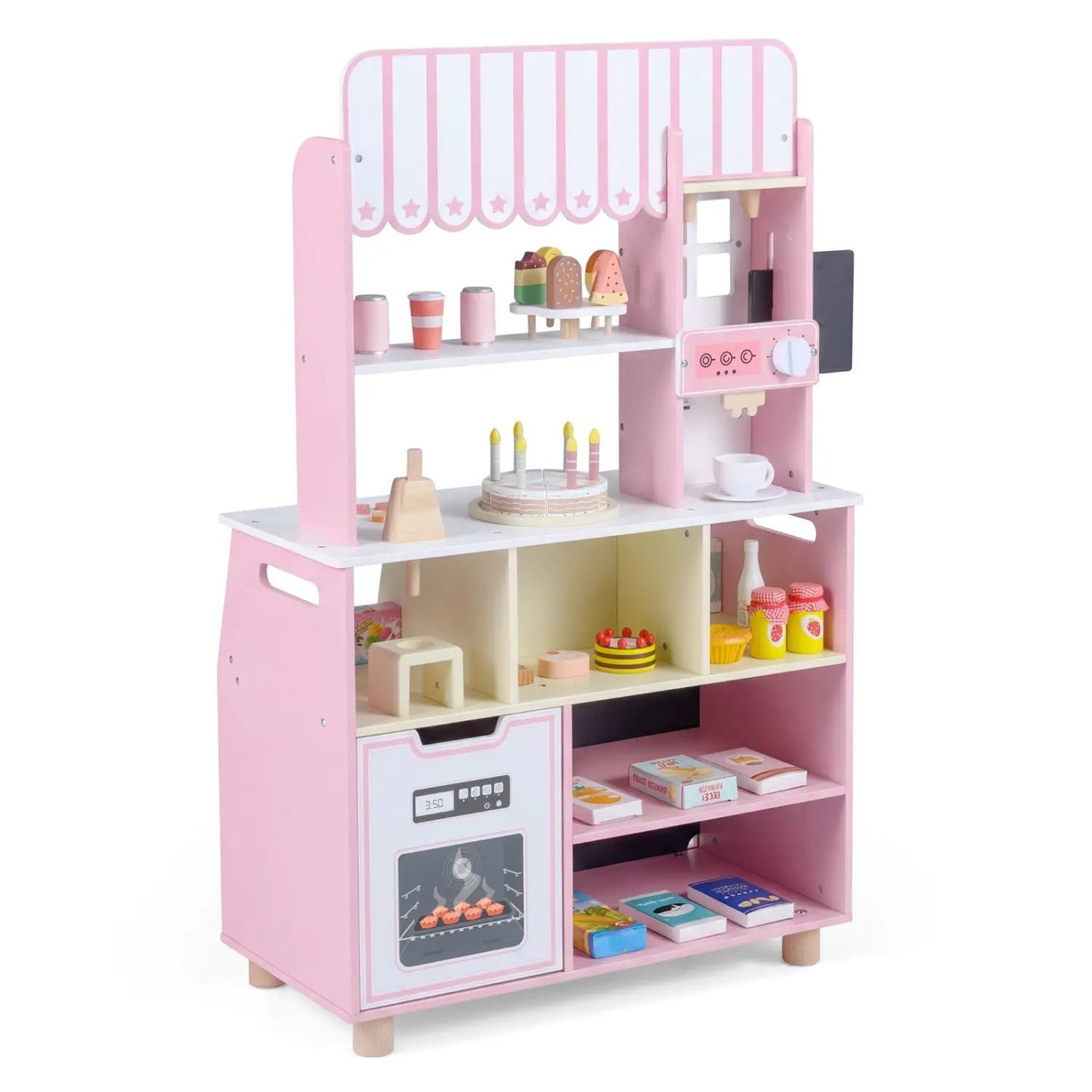 Kids Ice Cream Shop Playset With 27 Accessories