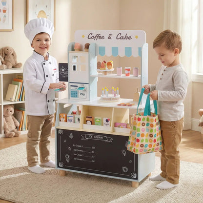 Kids Ice Cream Shop Playset With 27 Accessories