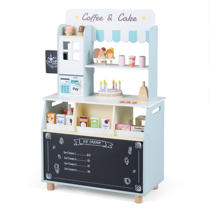 Kids Ice Cream Shop Playset With 27 Accessories