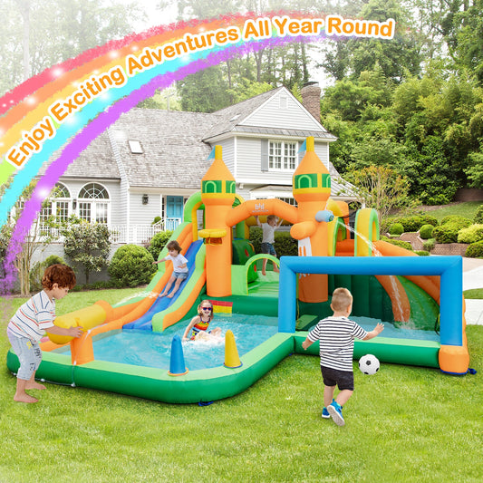 Kids Inflatable Water Slide for Yard Lawn with 735W Blower - Tampa Home & Garden Store