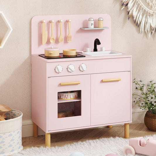 Kids Kitchen Playset with Cooking Accessories and Storage - Tampa Home & Garden Store