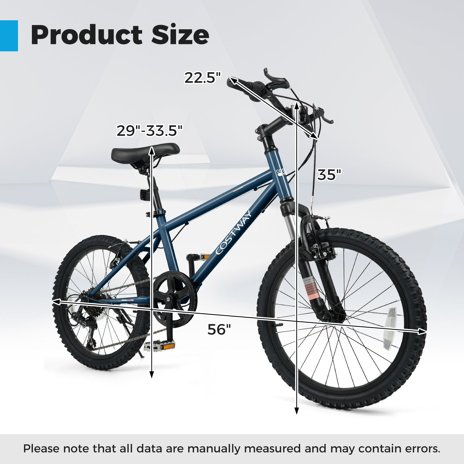 GemGear kids mountain bike navy 20/24in wheels for ages 8+, sturdy frame on Tampa Home & Garden Store