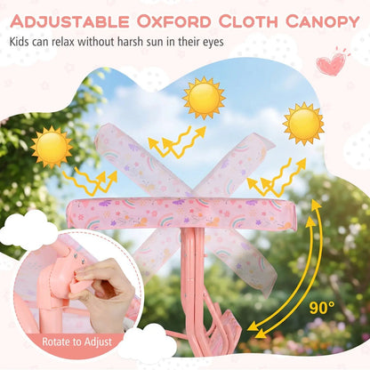 Kids Patio Swing Two Seater Outdoor Porch Canopy