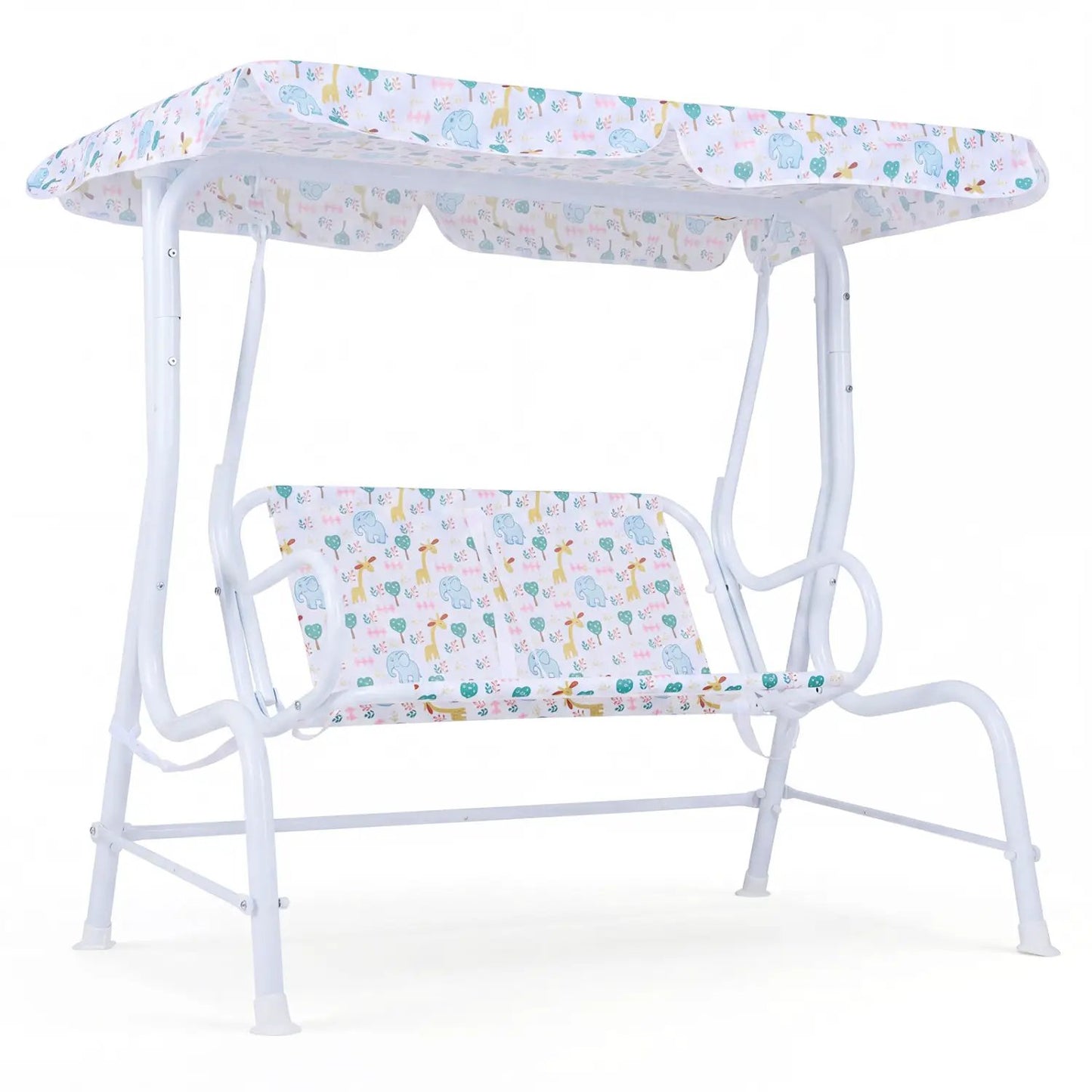 Kids Patio Swing Two Seater Outdoor Porch Canopy