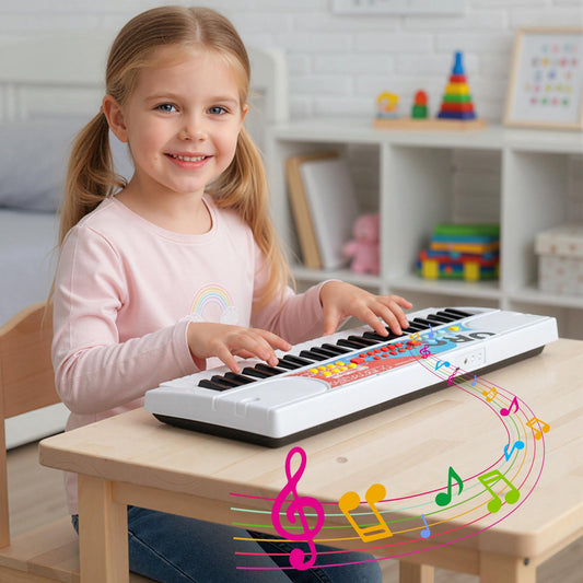 Kids Piano Keyboard 49 Keys Portable Electric Keyboard Piano with 8 Rhythms 8 Tones - Tampa Home & Garden Store