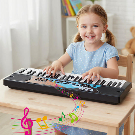 Kids Piano Keyboard 49 Keys Portable Electric Keyboard Piano with 8 Rhythms 8 Tones - Tampa Home & Garden Store
