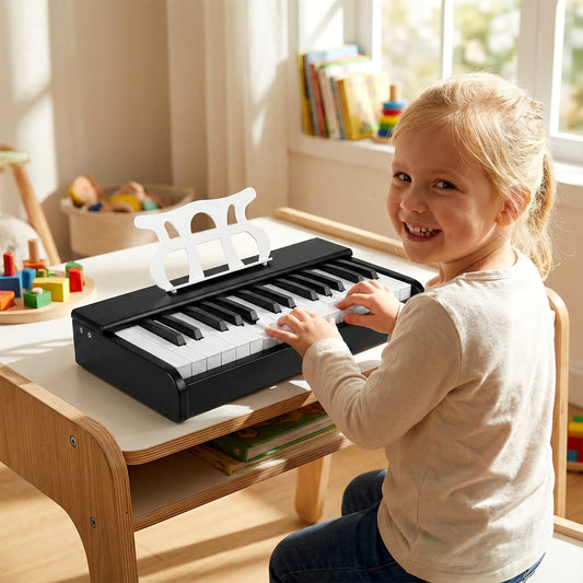 Kids Piano Keyboard 30 Keys Digital Piano with Music Stand for 3+ Years Old Beginners - Tampa Home & Garden Store