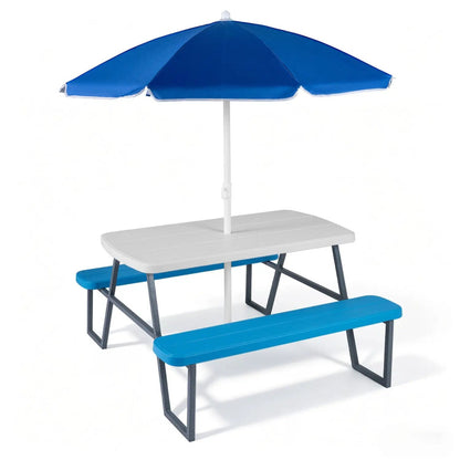 Kids Picnic Table With Benches Seats Up To 4