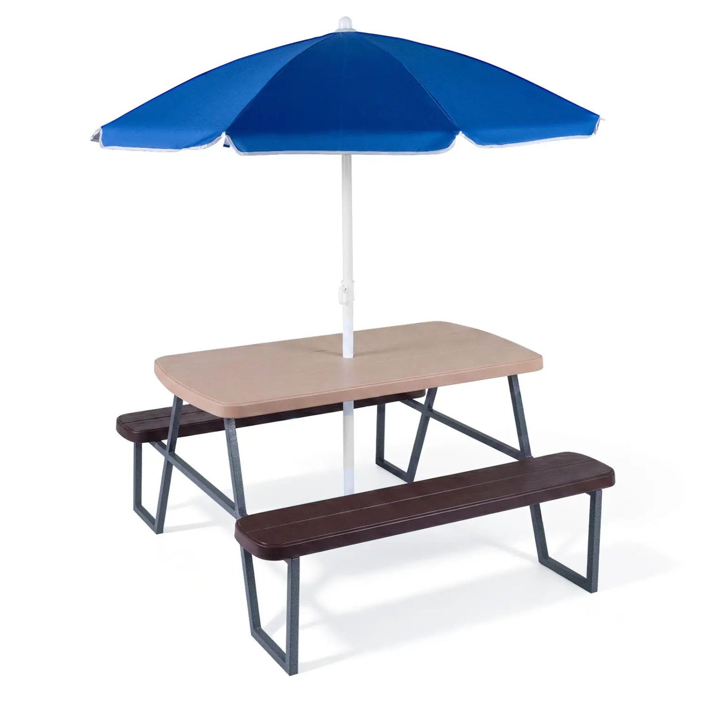 Kids Picnic Table With Benches Seats Up To 4