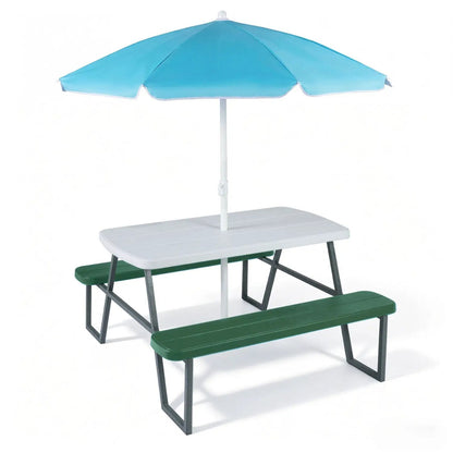 Kids Picnic Table With Benches Seats Up To 4