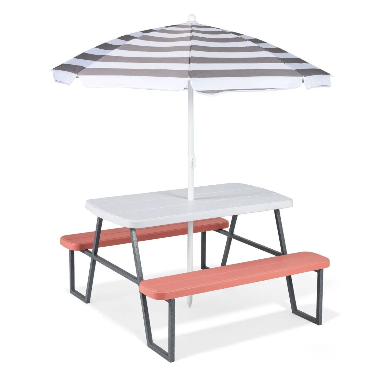 Kids Picnic Table With Benches Seats Up To 4