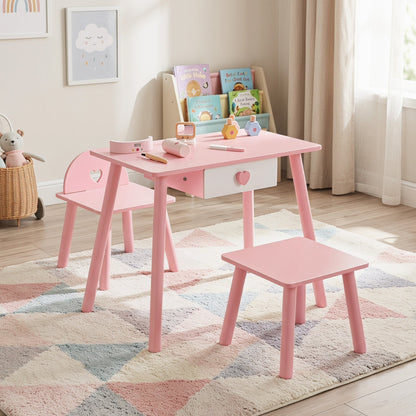 Kids Nail Salon Playset with Table and Stools