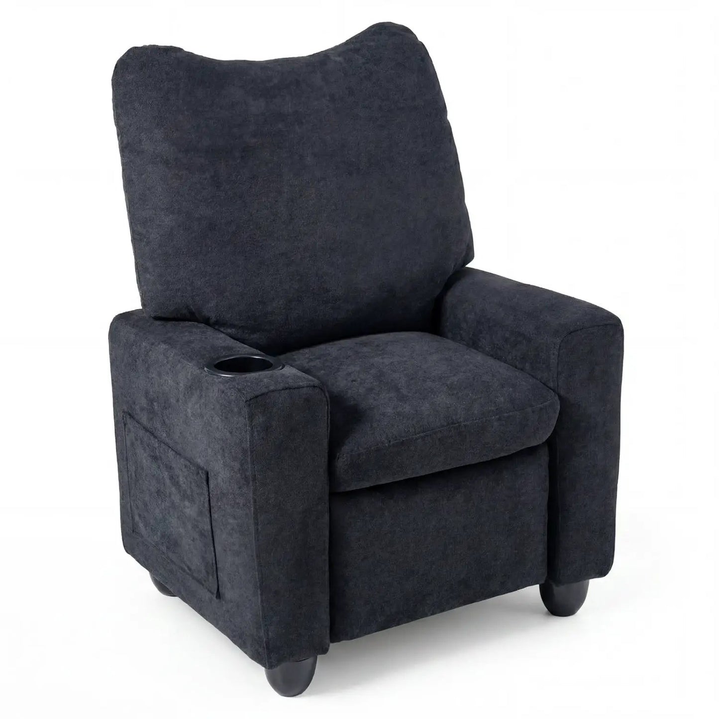 Kids Recliner Sofa with Adjustable Footrest and Cup Holder