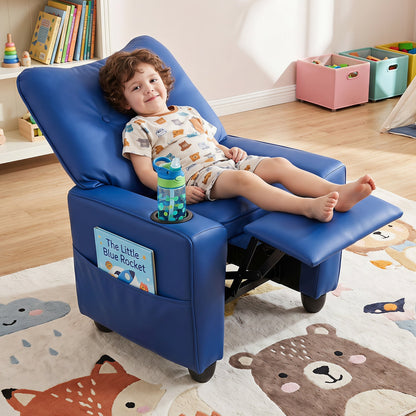 Kids recliner chair with cup holder and adjustable backrest by DirectDeals on Tampa Home & Garden Store