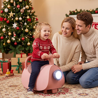 Kids push car ride-on toy in pink with built-in music and storage for 18-36 months on Tampa Home & Garden Store