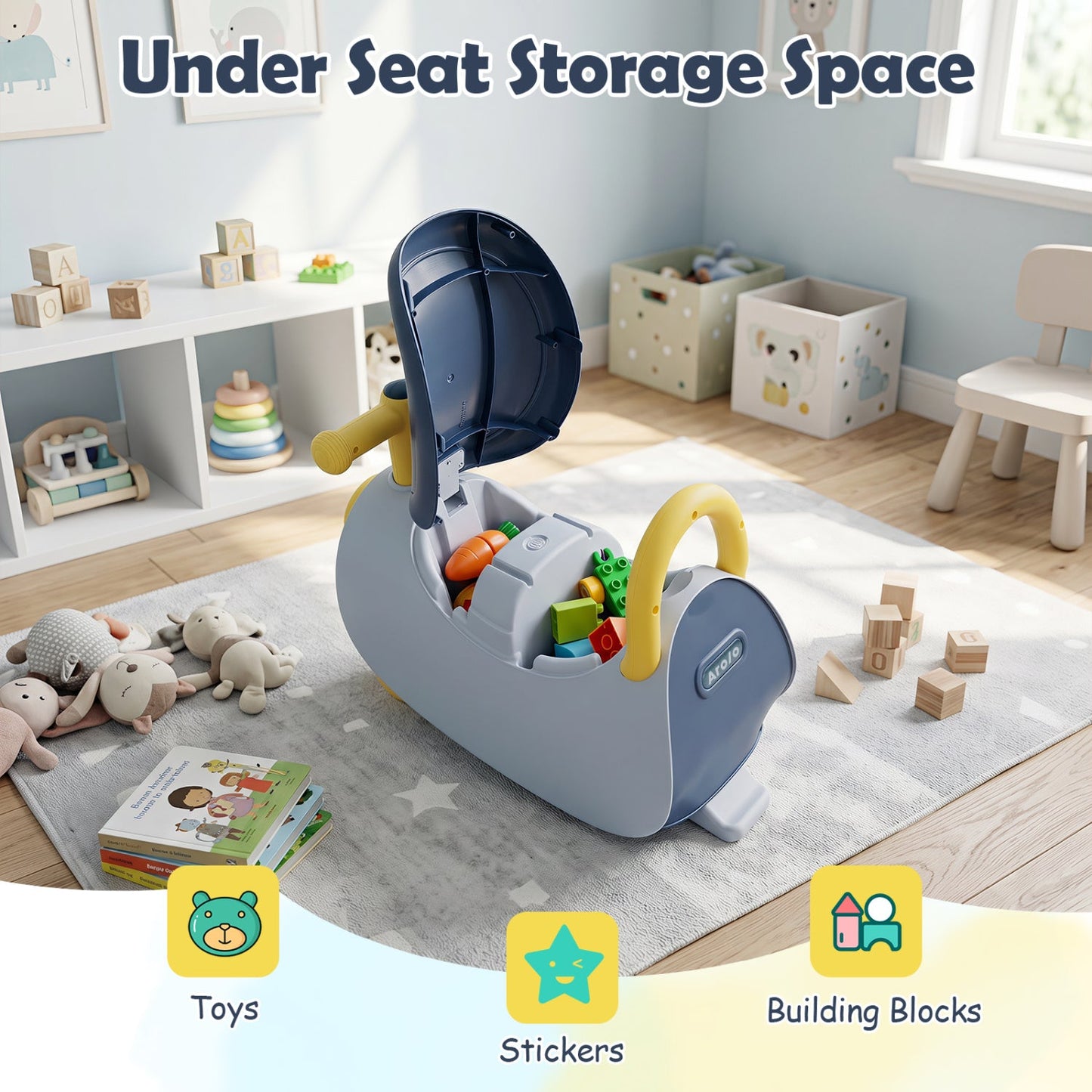 Ride-On Kids Push Car with under-seat storage, music features for 18-36 months DirectDeals on Tampa Home & Garden Store