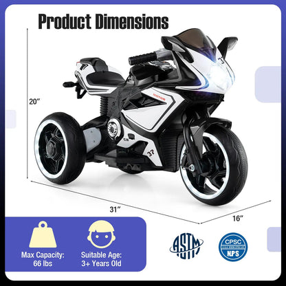 Kids Ride on 6V Battery Powered Motorcycle