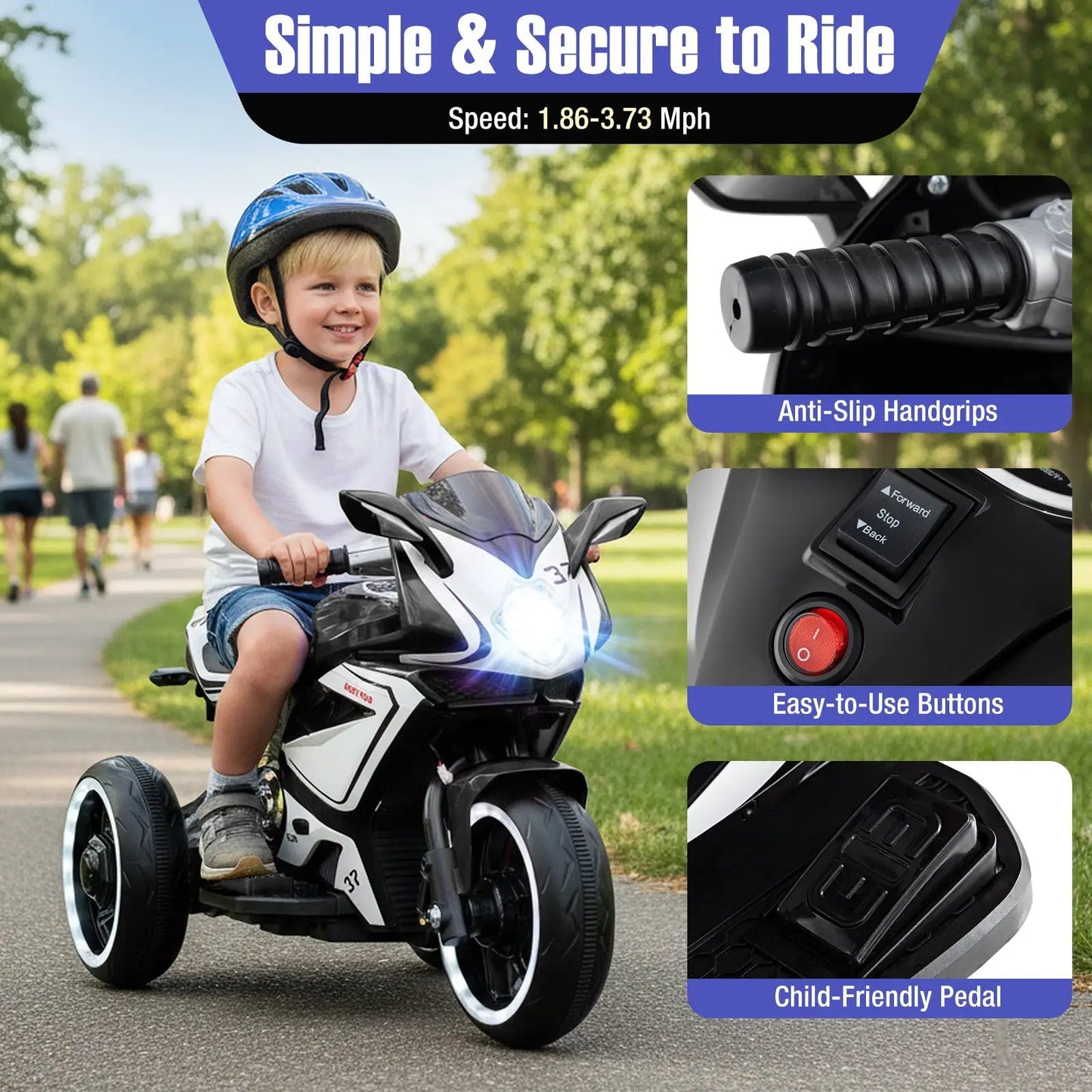 Kids Ride on 6V Battery Powered Motorcycle
