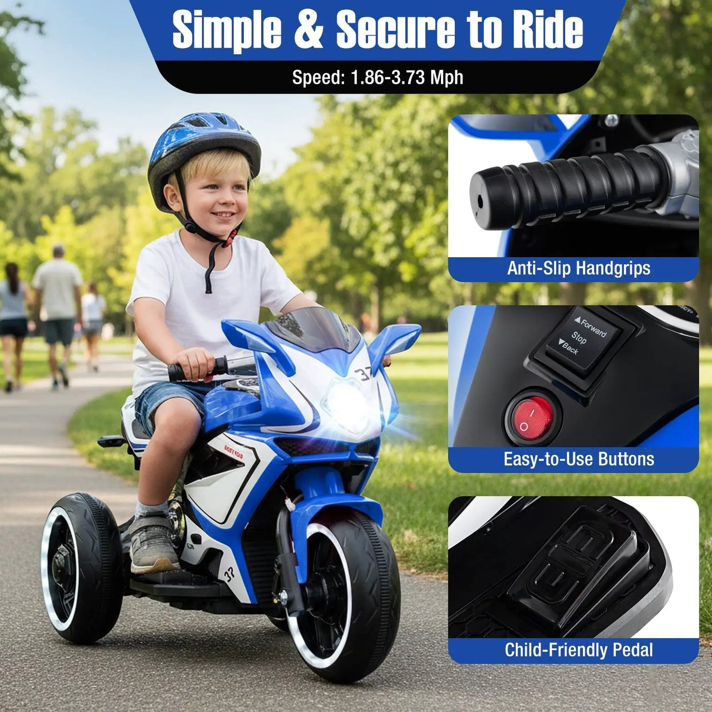 Kids Ride on 6V Battery Powered Motorcycle