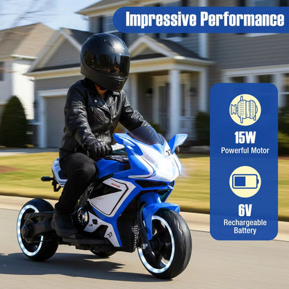 Kids Ride on 6V Battery Powered Motorcycle