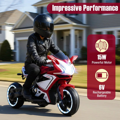 Kids Ride on 6V Battery Powered Motorcycle
