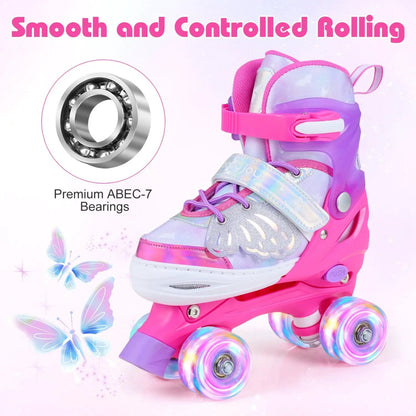 Kids Roller Skates for Toddlers Light Up Wheels