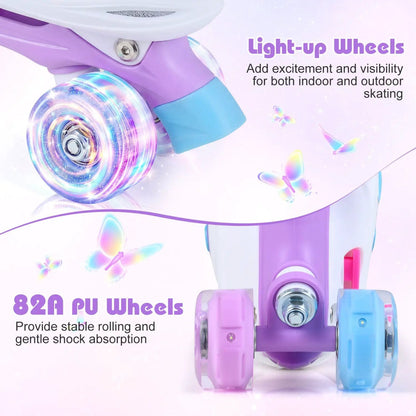 Kids Roller Skates for Toddlers Light Up Wheels