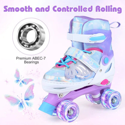 Kids Roller Skates for Toddlers Light Up Wheels