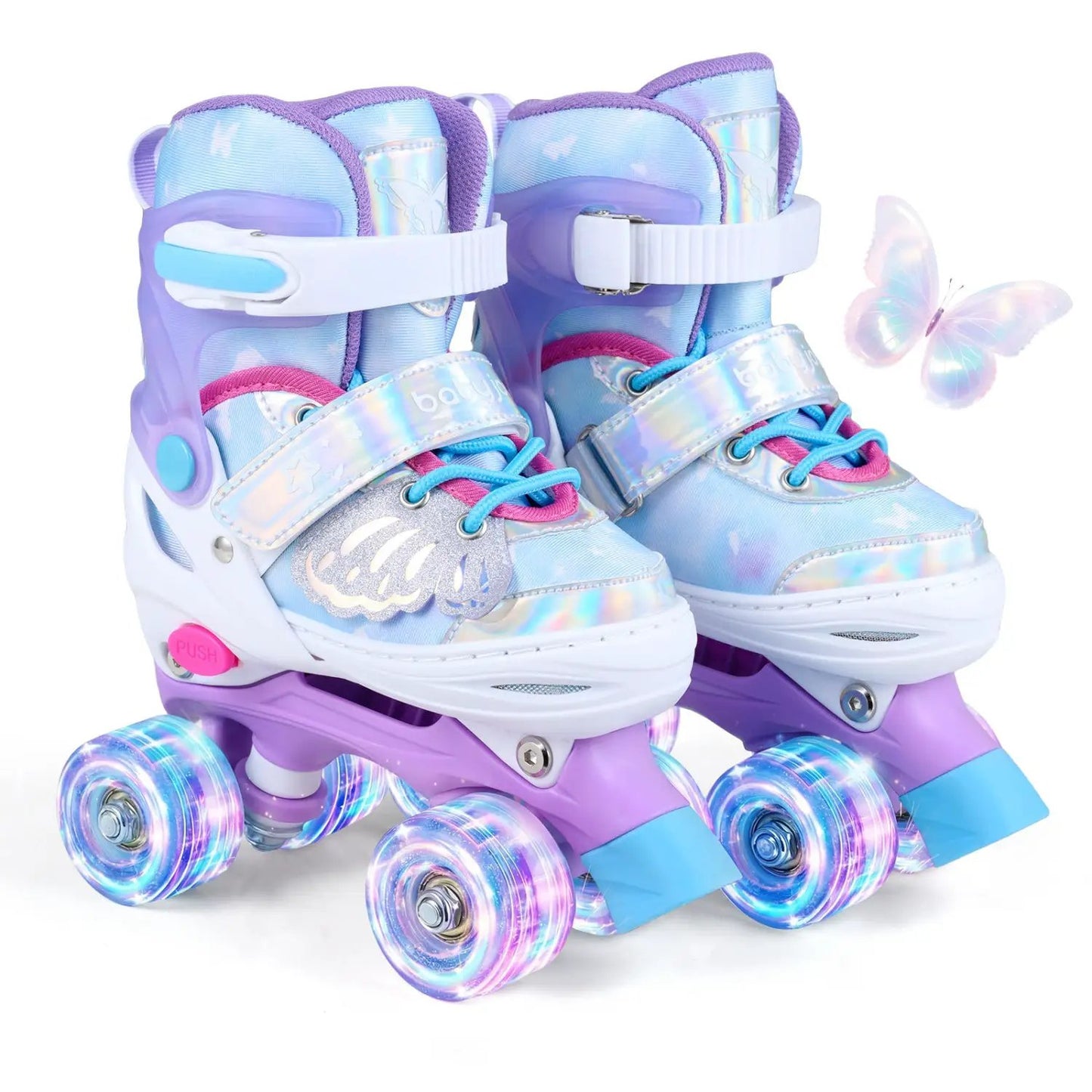 Kids Roller Skates Ages 5 7 Bright Lights
