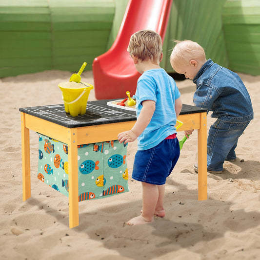 3-in-1 Kids Sand Water Activity Table with Foldable Storage Bin - Tampa Home & Garden Store