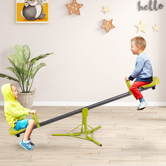 Kids Seesaw Swivel Children Teeter Totter Outdoor Play Set for 2 Children - Tampa Home & Garden Store