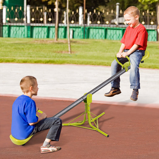 Kids Seesaw Swivel Children Teeter Totter Outdoor Play Set for 2 Children - Tampa Home & Garden Store
