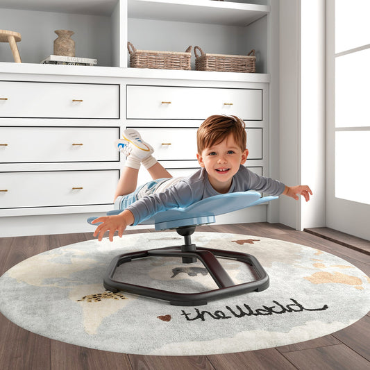 Kids Sensory Swivel Chair Elephant Petal 360° Spinning Chair-Blue - Tampa Home & Garden Store