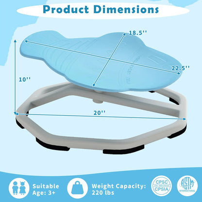 Kids Sensory Swivel Chair 360 Spin with Base