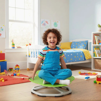 Kids Sensory Swivel Chair 360 Spin with Base