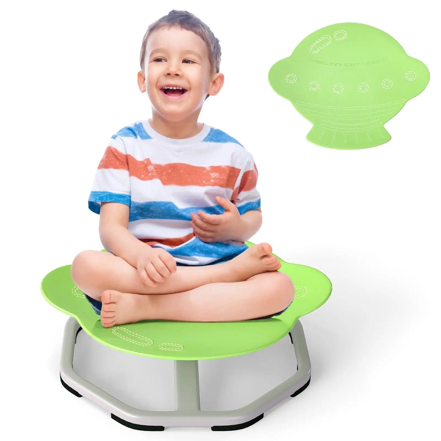 Kids Sensory Swivel Chair 360 Spin with Base