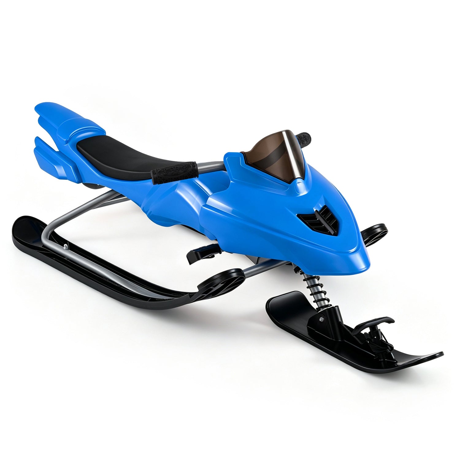 Snow racer sled blue with brakes and steering handle for kids DirectDeals on Tampa Home & Garden Store